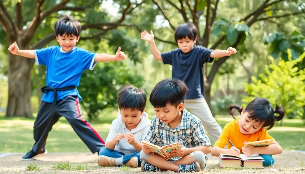 Young anime fan creating a balanced schedule with various activities.
