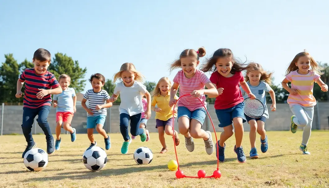 A child engages in strategic play, mirroring sports’ intellect-building aspects.